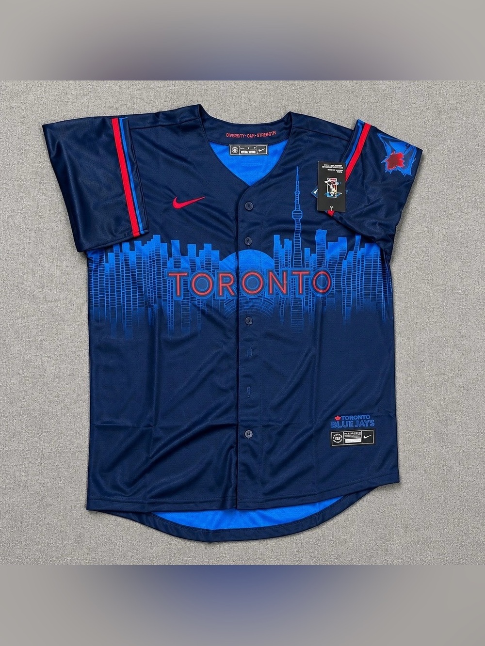 Nike Toronto Blue Jays City Connect Jersey Size Medium NEW - Picture 2 of 3